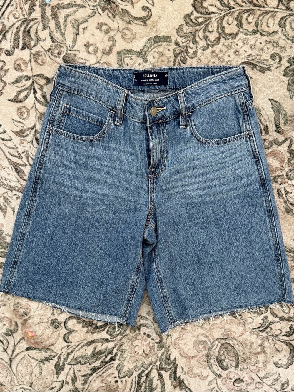 Hollister Light Blue Denim Cutoff Shorts